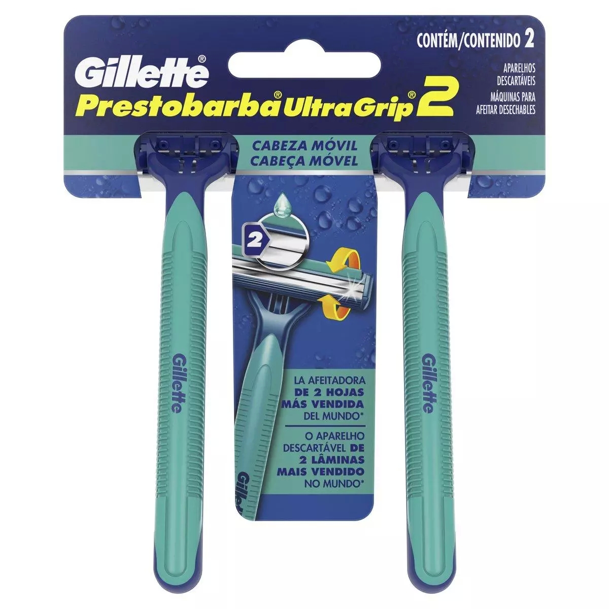 Aparelho De Barbear Gillette UltraGrip Move 2 Unidades