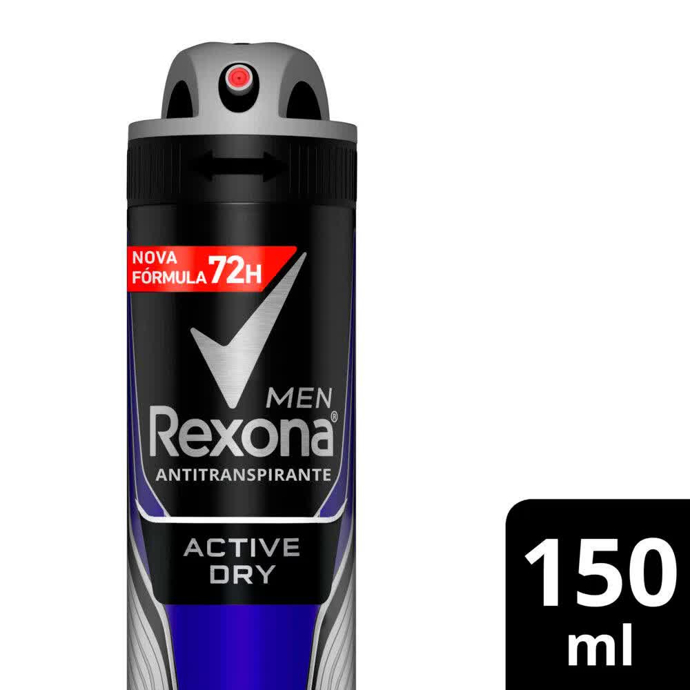 Desodorante Rexona Men Active Dry Aerosol 150ml