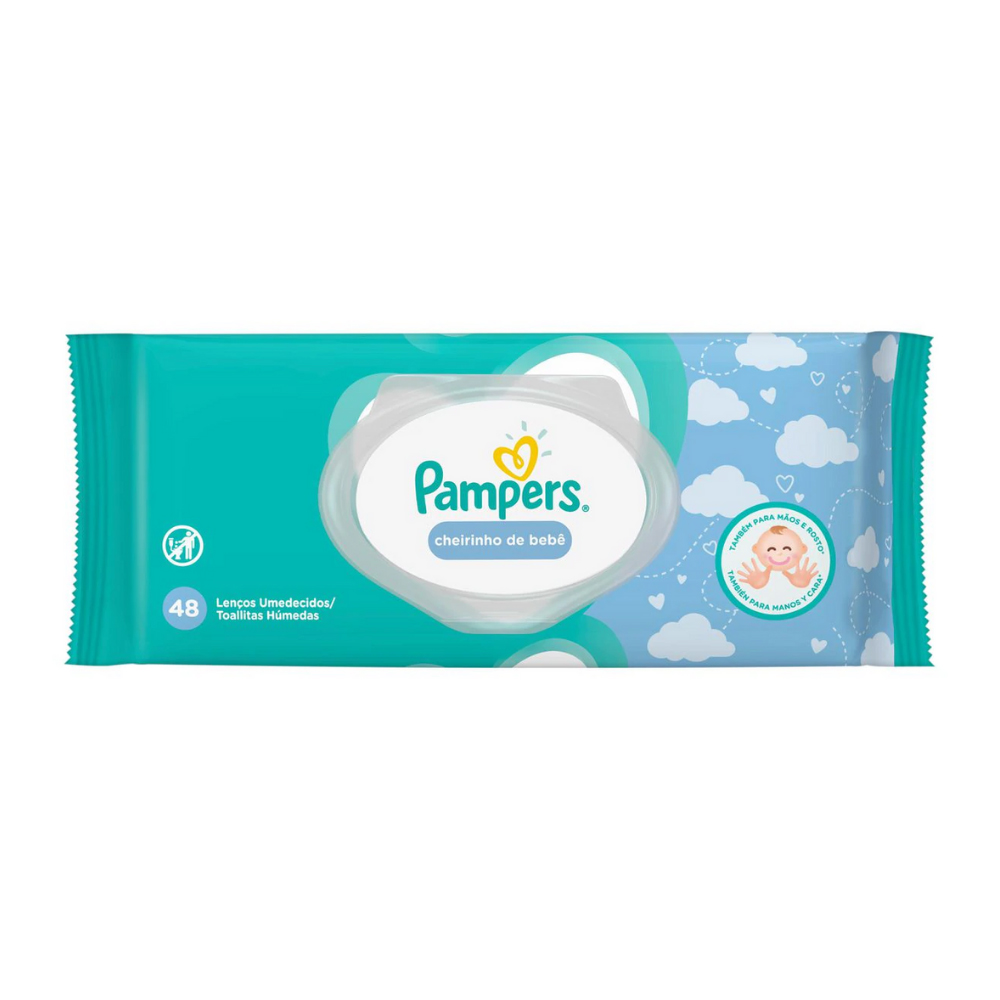 Toalhas Umedecidas Pampers Regular 48 Unidades