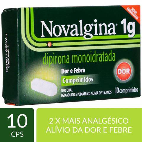 Novalgina 1g com 10 Comprimidos