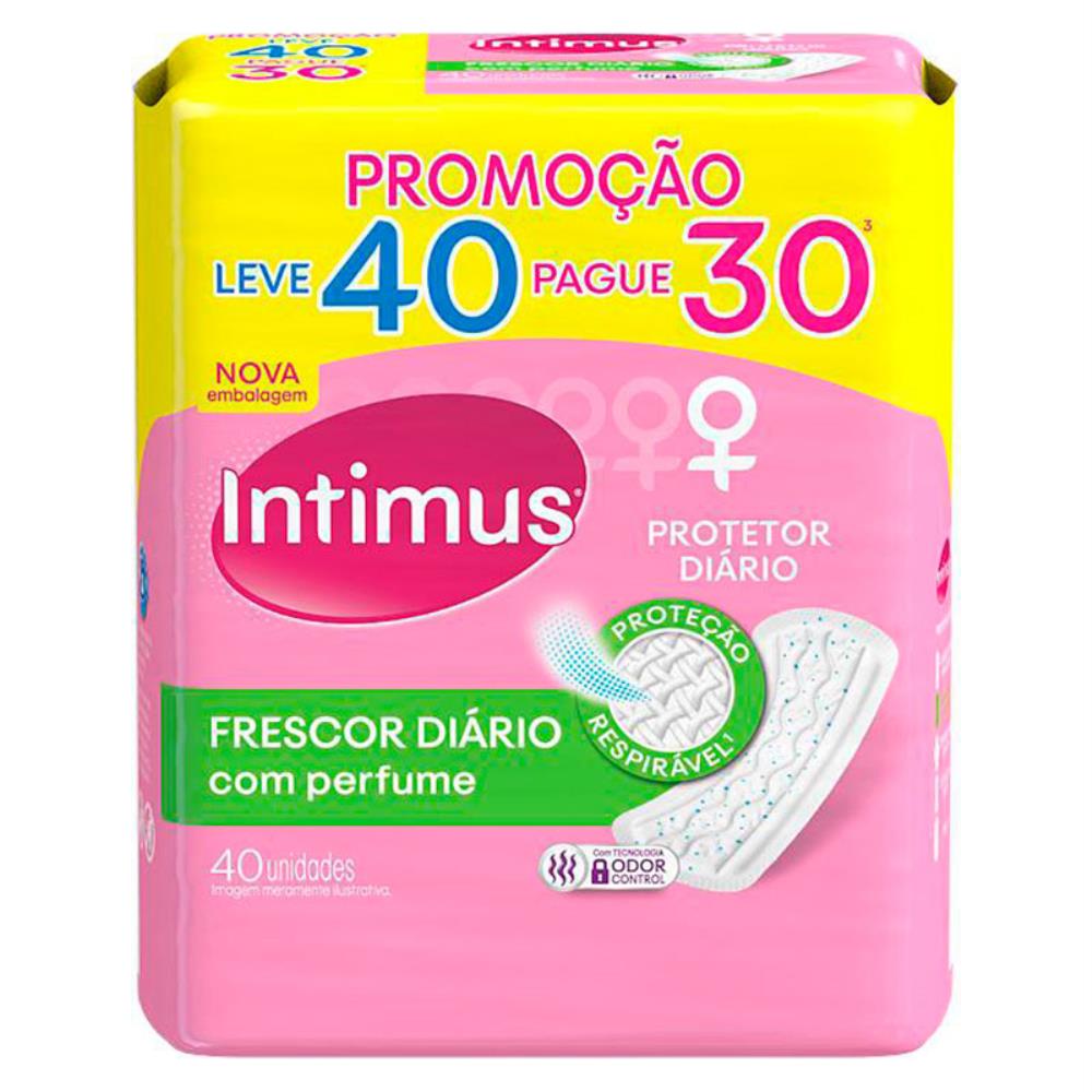 Protetor Diário Intimus Com Perfume Leve 40 pague 30