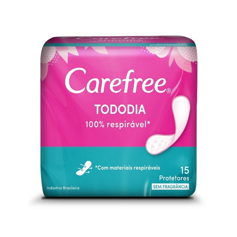 Protetor Diário Carefree Todo Dia Sem Perfume 15 Unidades