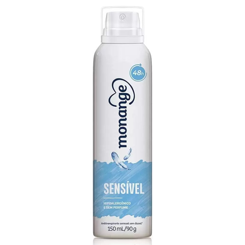 Desodorante Aerossol Monange Sem Perfume 150ml