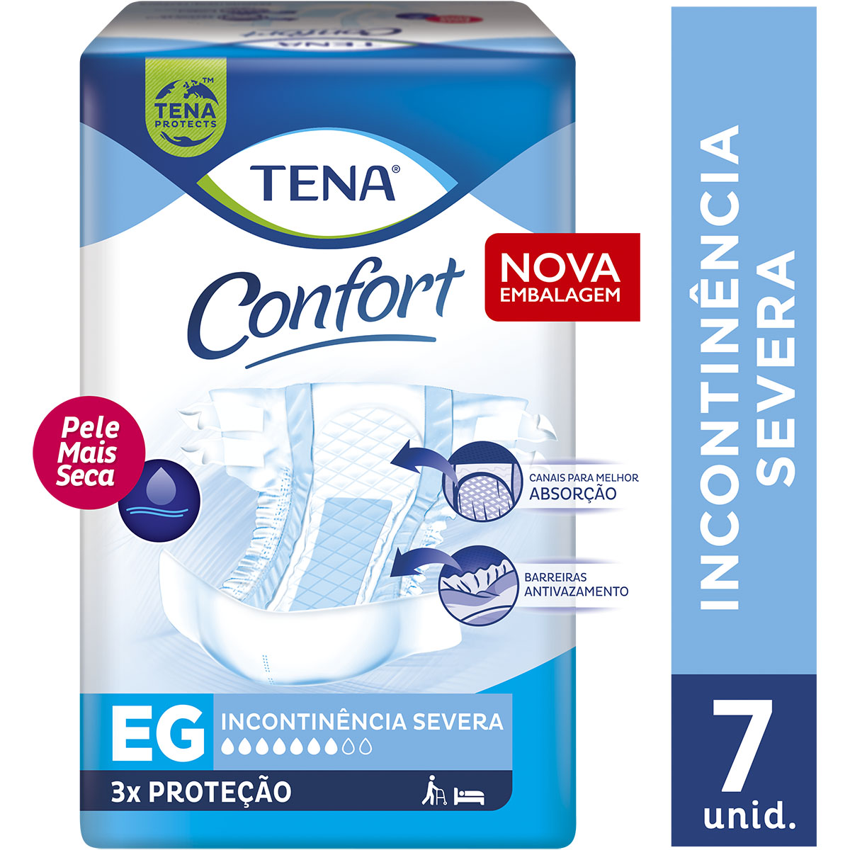 Fralda Geriátrica Confort Tena EG 7 Unidades
