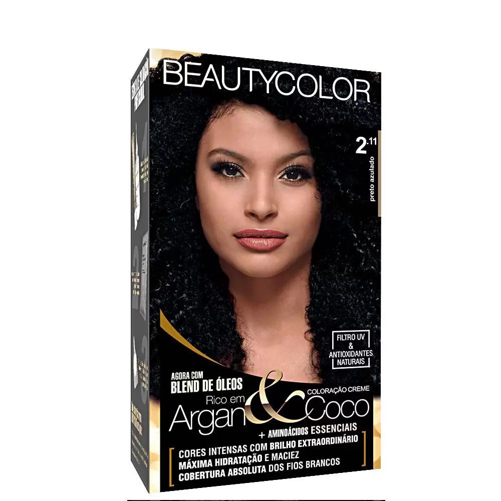 Tintura Beauty Color Kit 2.11 Preto Azulado