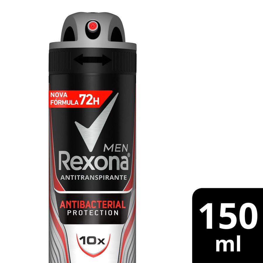 Desodorante Rexona Men Antibacterial Protection Aerosol 150ml
