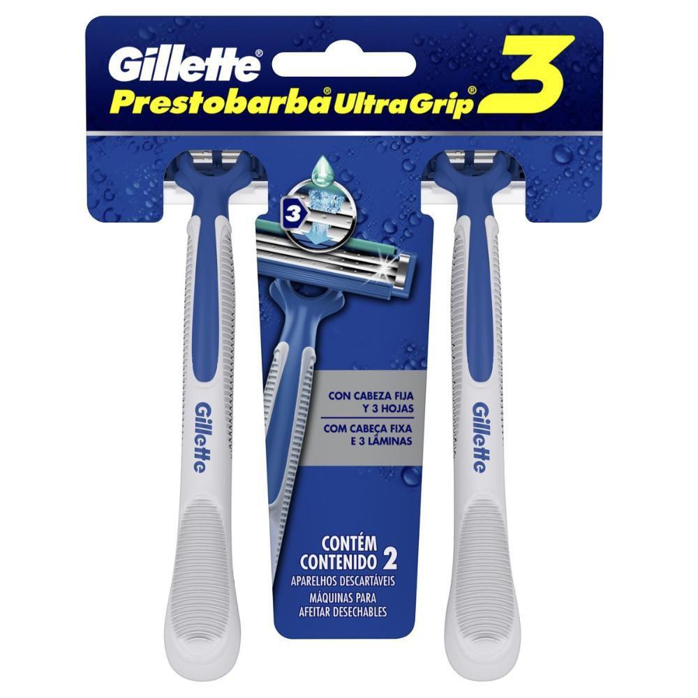 Aparelho De Barbear Gillette Prestobarba UltraGrip 3 2 Unidades