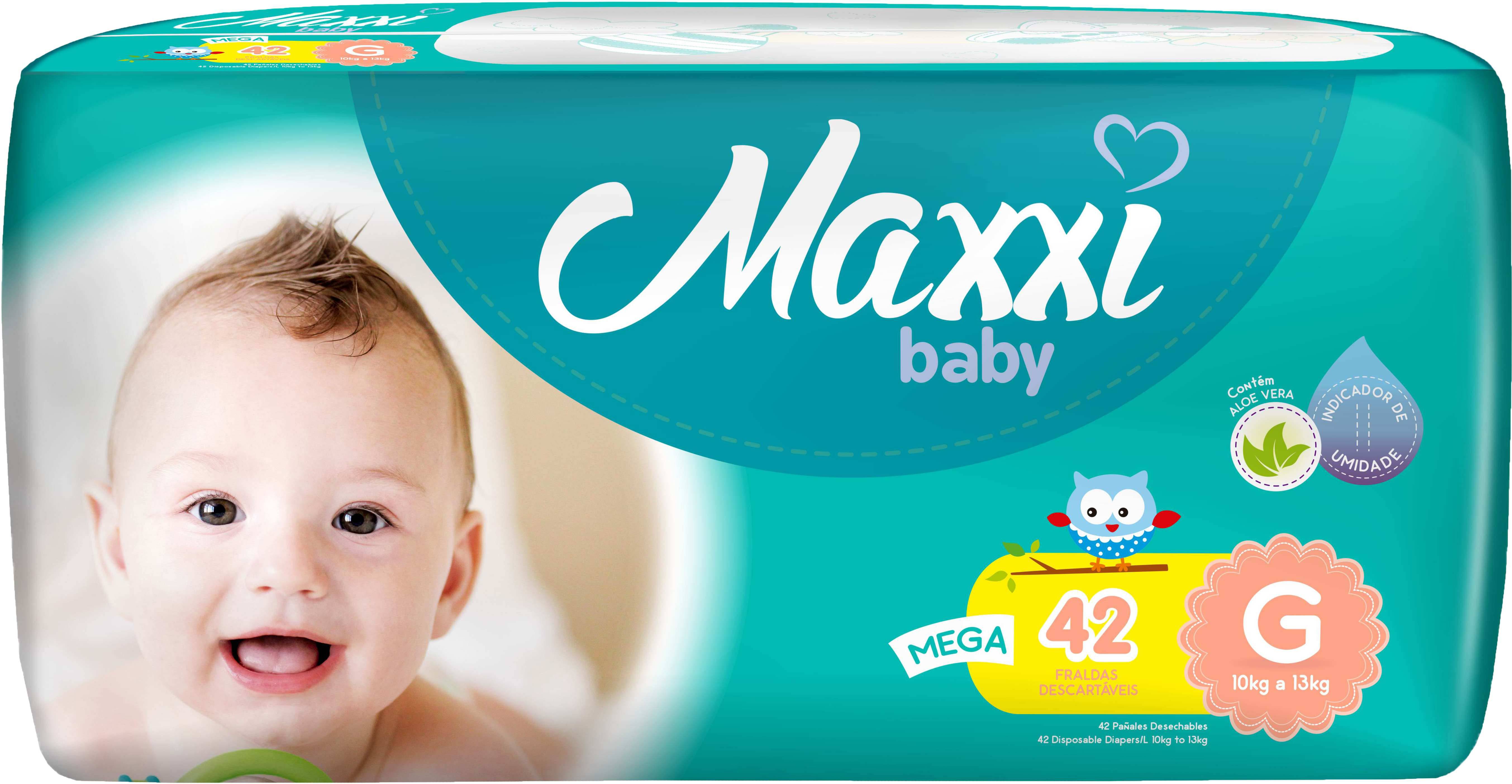 Fralda Maxxi Baby Mega G 42 Unidades