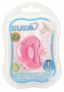 Chupeta Kuka Soft Comfort Silicone N1 Rosa