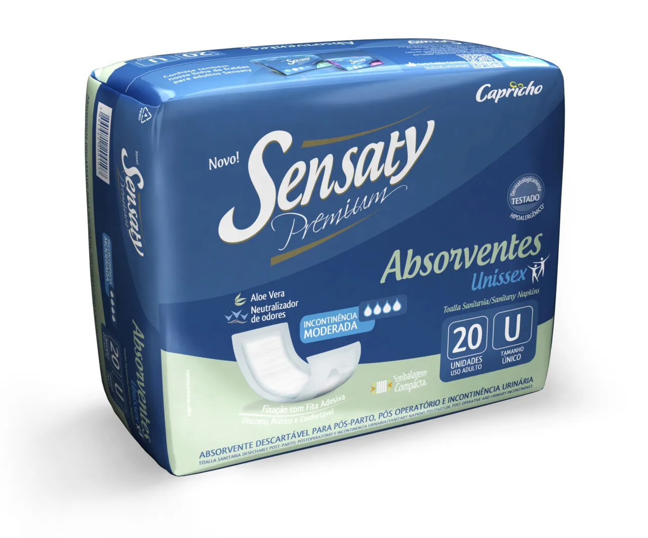 Absorvente Geriátrico Sensaty Tamanho Único 20 Unidades