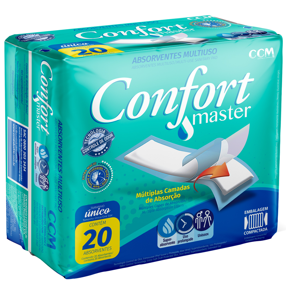 Absorvente Geriátrico Confort Master 20 Unidades