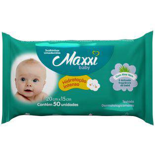 Toalhas Umedecidas Maxxi Baby 50 Unidades