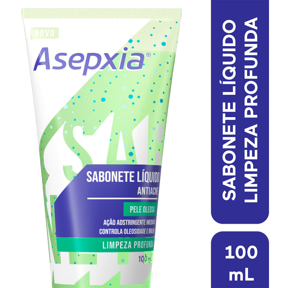 Sabonete Líquido Facial Asepxia Limpeza Profunda 100ml