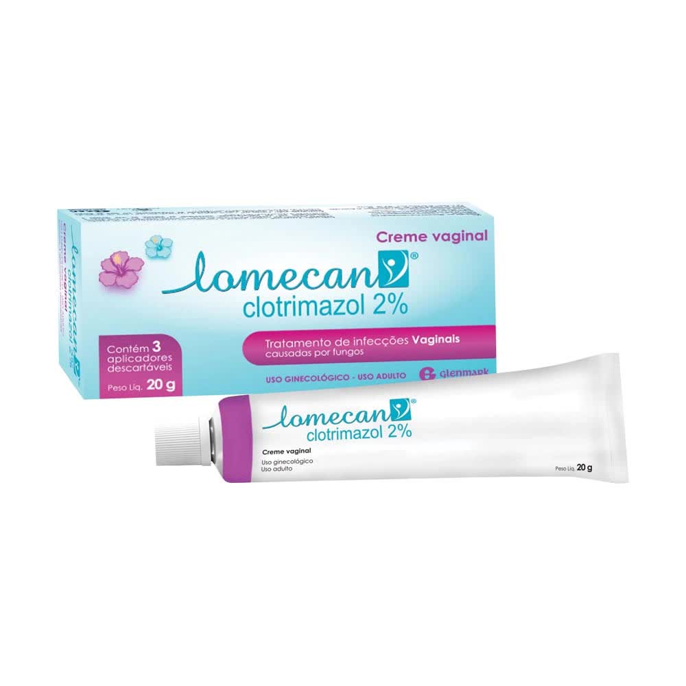 Lomecan Creme Vaginal 20g + 3 Aplicadores