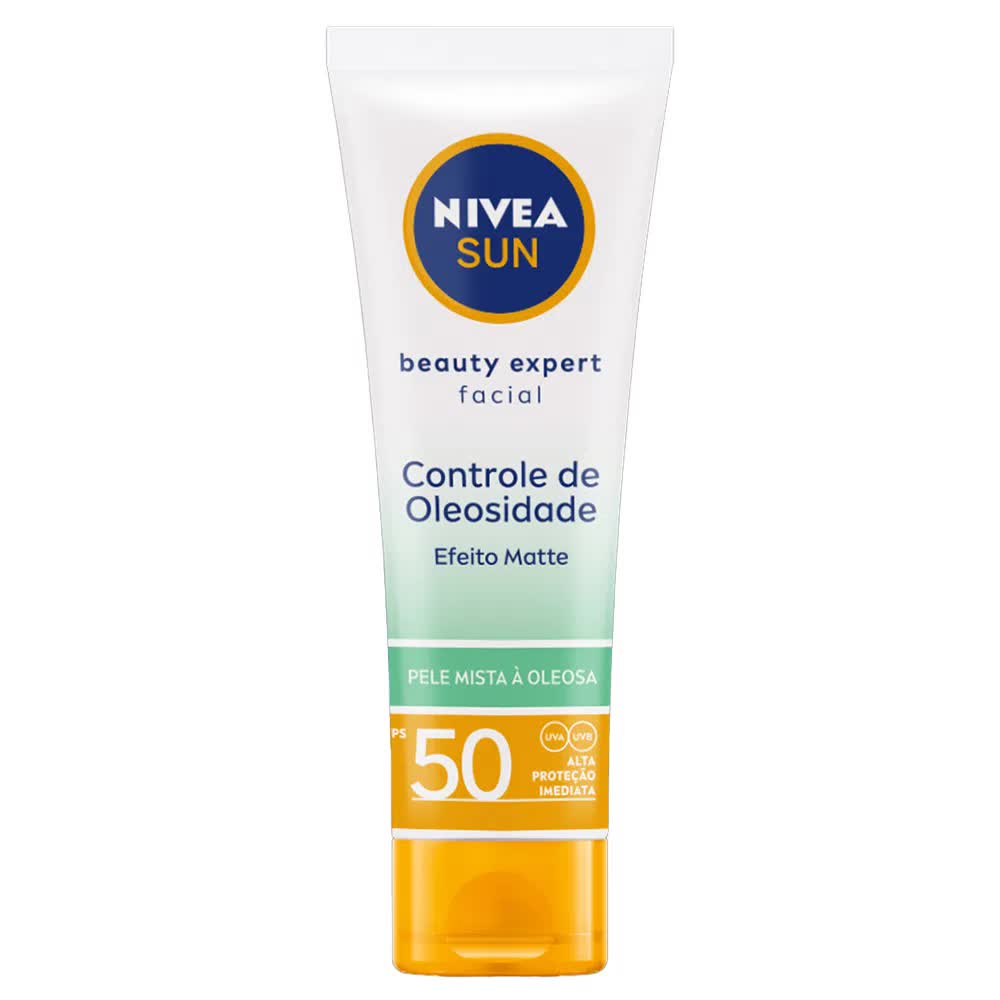 Protetor Solar Facial Nivea Sun Beauty Expert Controle De Oleosidade Pele Mista À Oleosa FPS50 50g