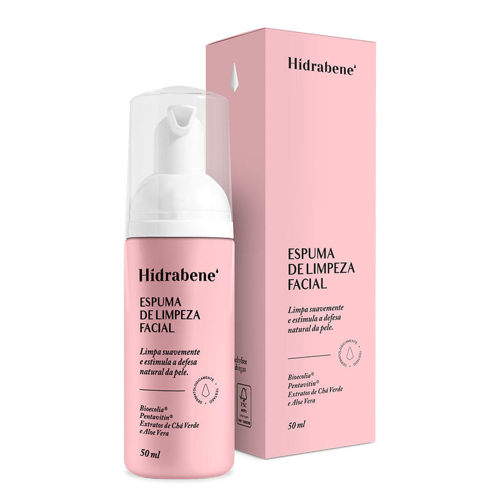 Espuma De Limpeza Facial Hidrabene 50ml