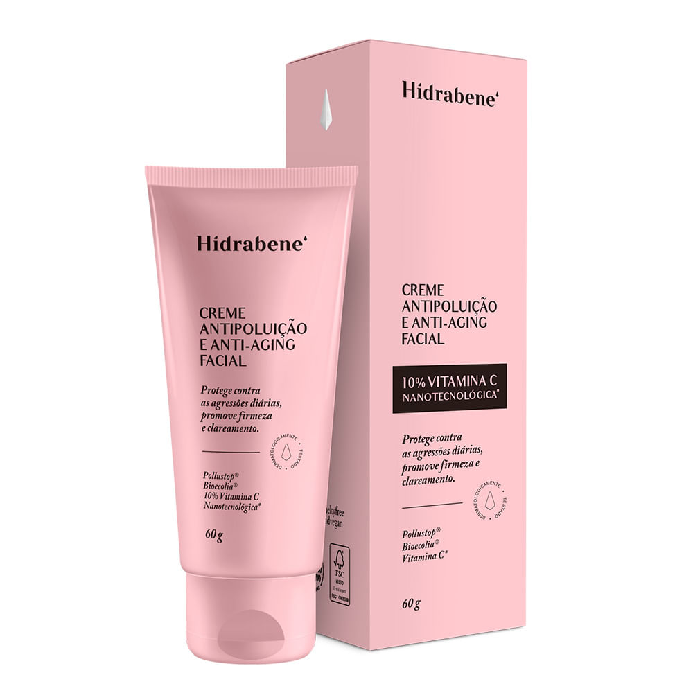 Creme Facial Hidrabene Antipoluição Anti-Aging 60g