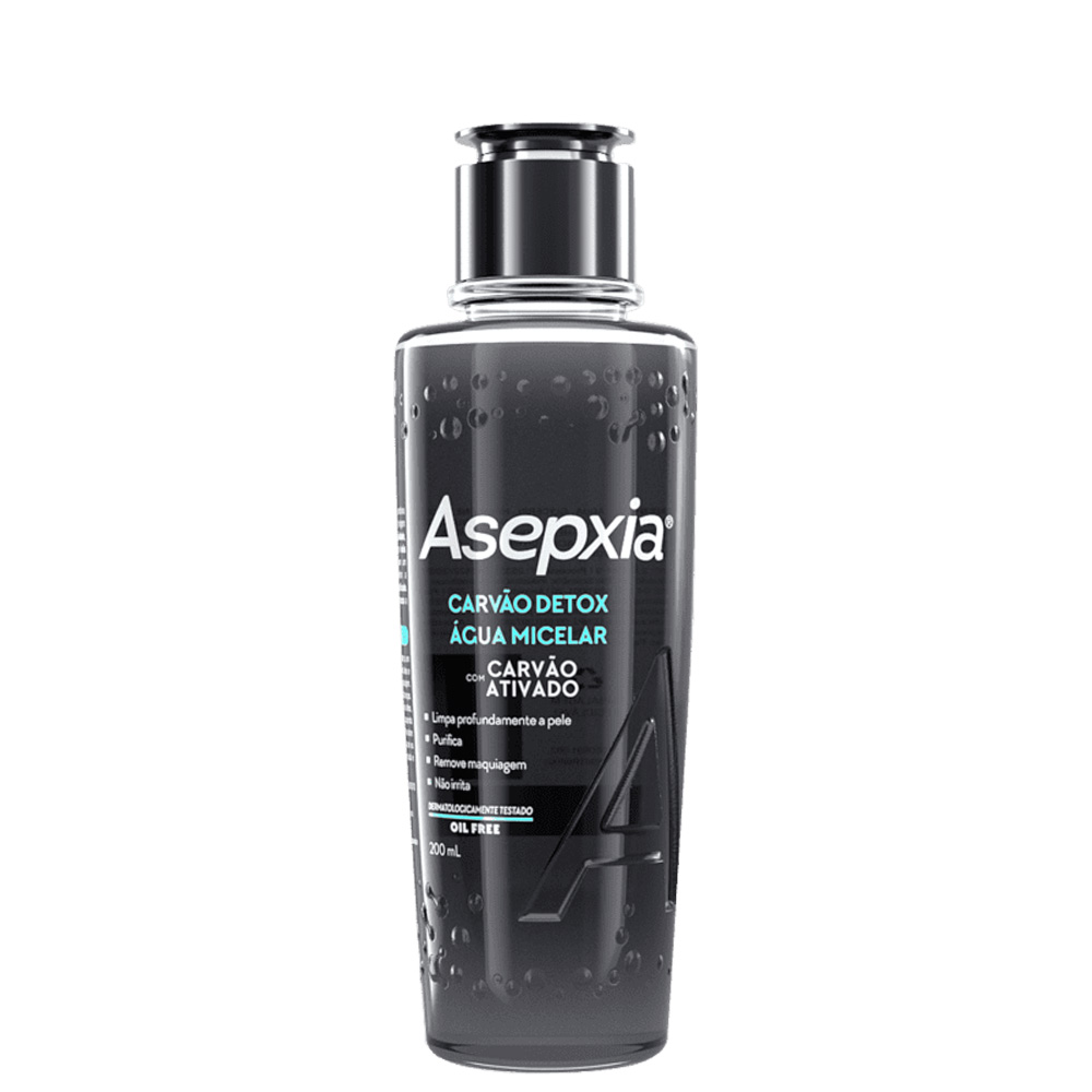Água Micelar Asepxia Carvão Detox 200ml