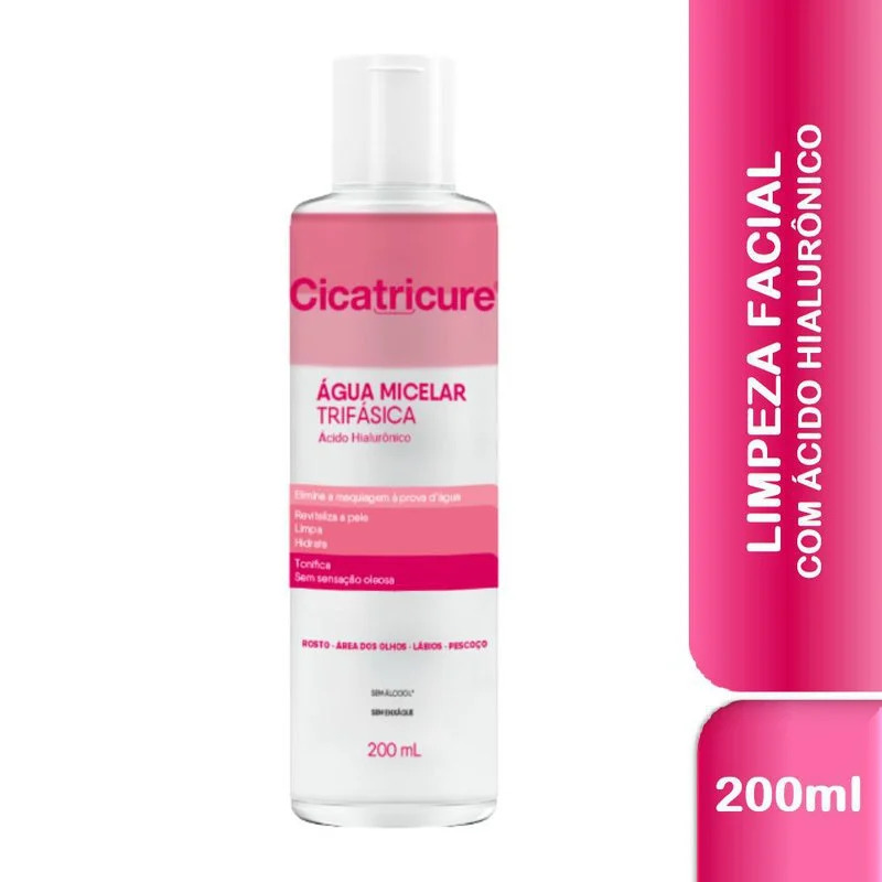 Água Micelar Trifásica Cicatricure Com Ácido Hialurônico 200ml