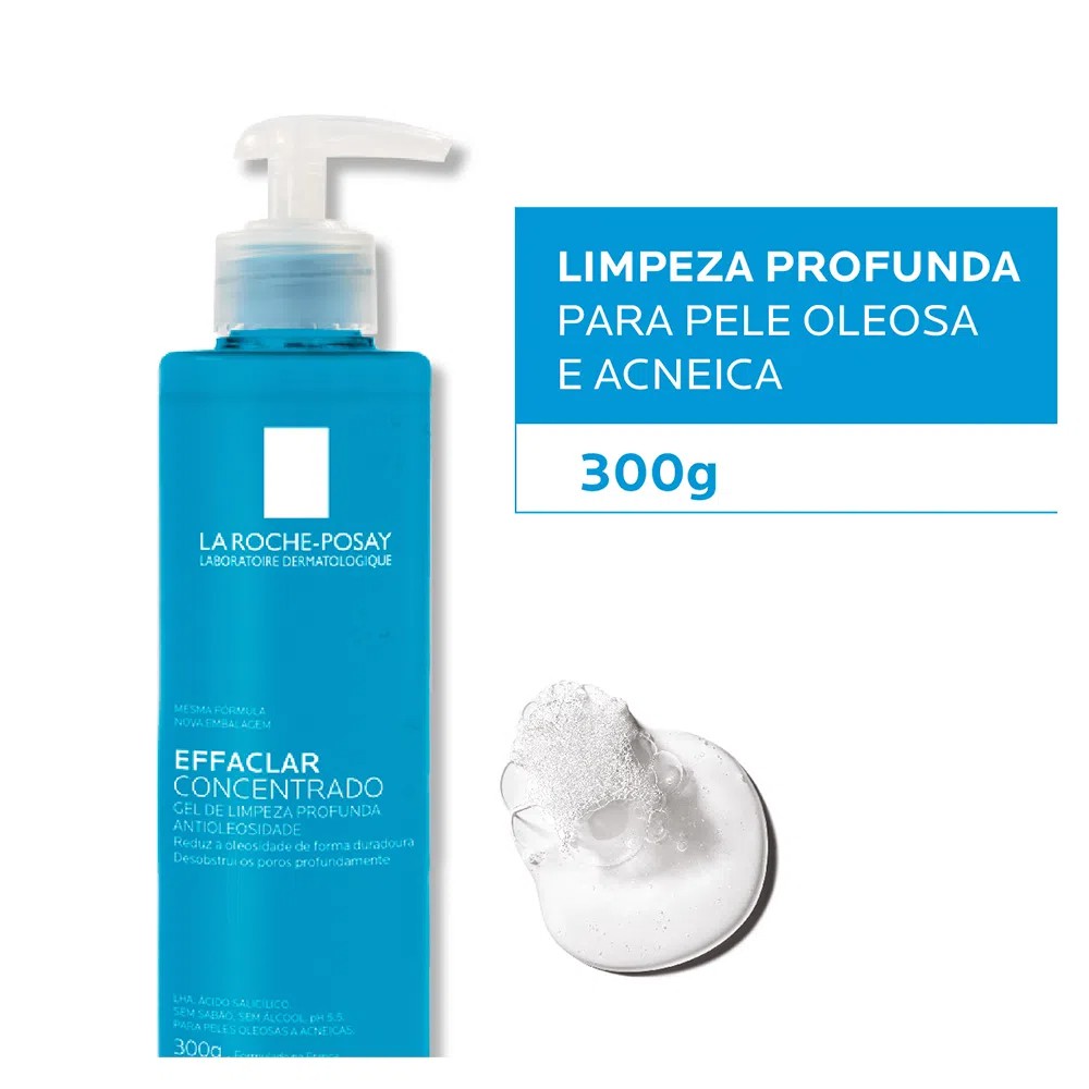 Gel De Limpeza Facial La Roche-Posay Effaclar Concentrado 300g