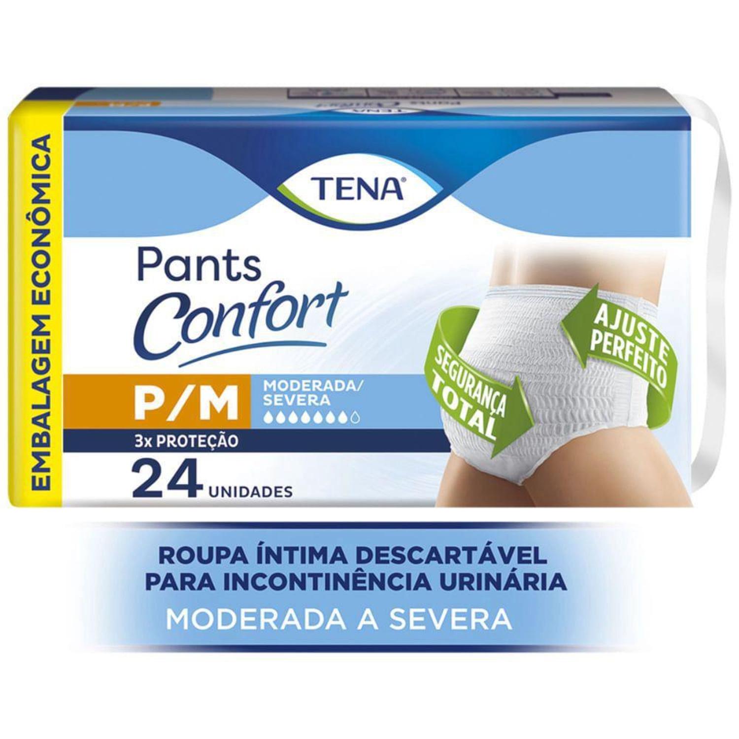 Roupa Íntima Confort Tena Pants P/M com 24 Unidades