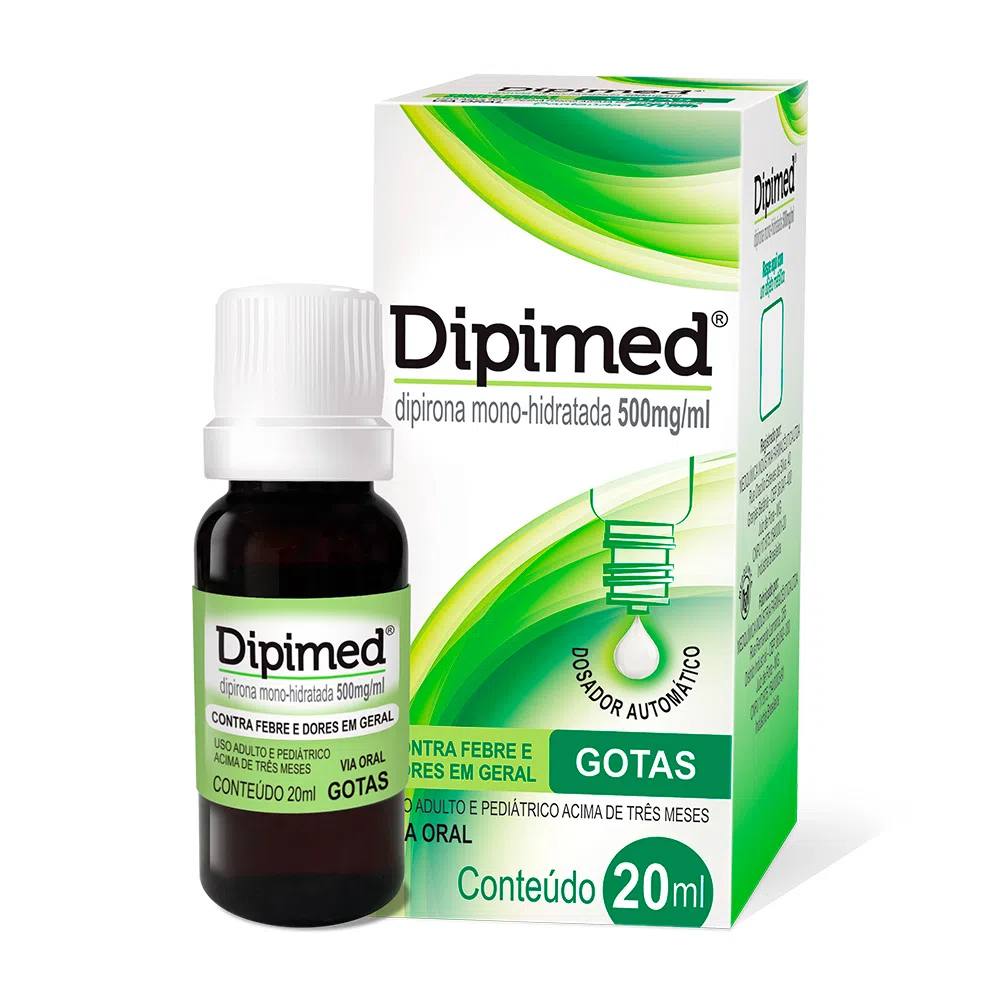 Dipimed Dipirona Gotas 500mg Com 20ml