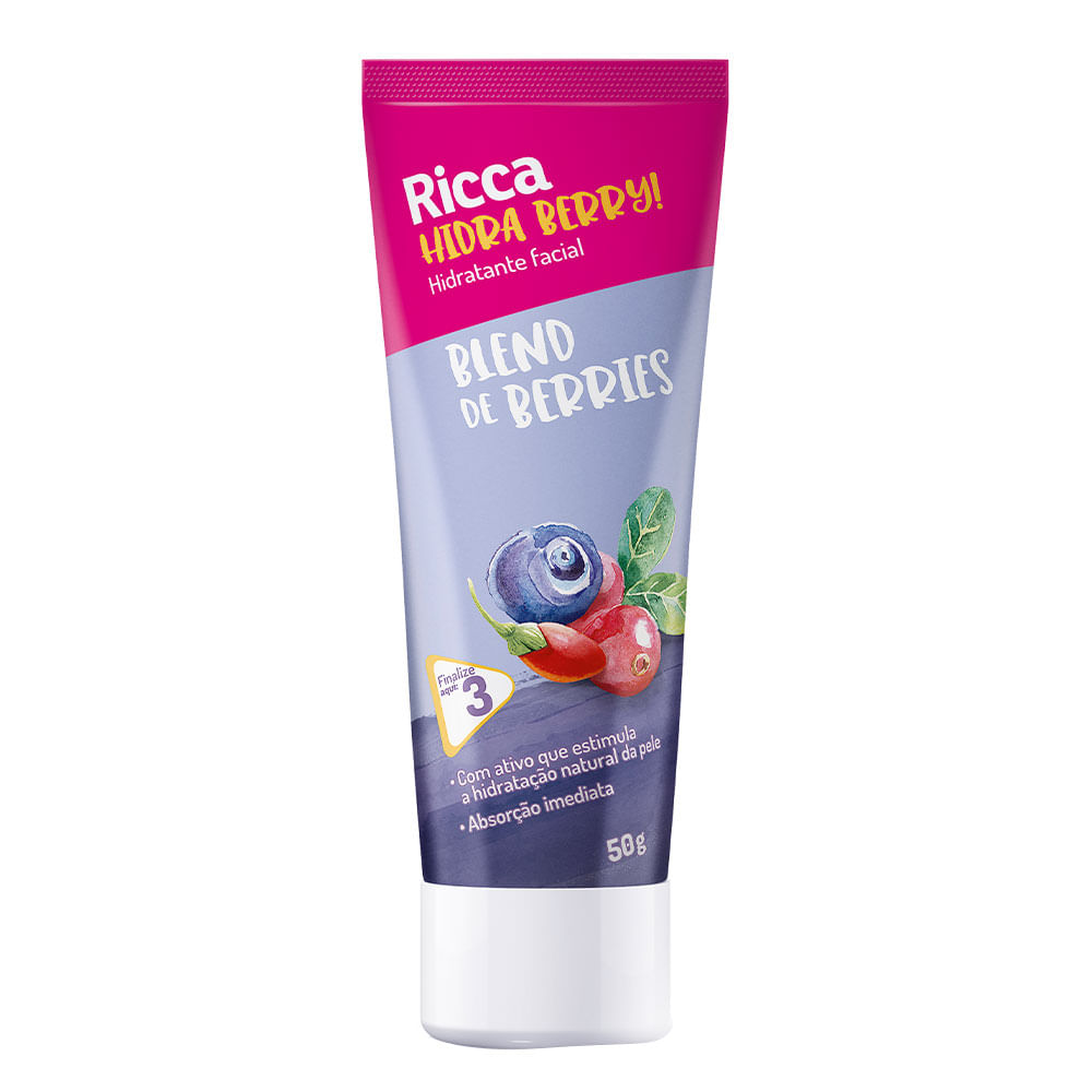 Hidratante Facial Ricca Hidra Berry Blend De Berries 50g