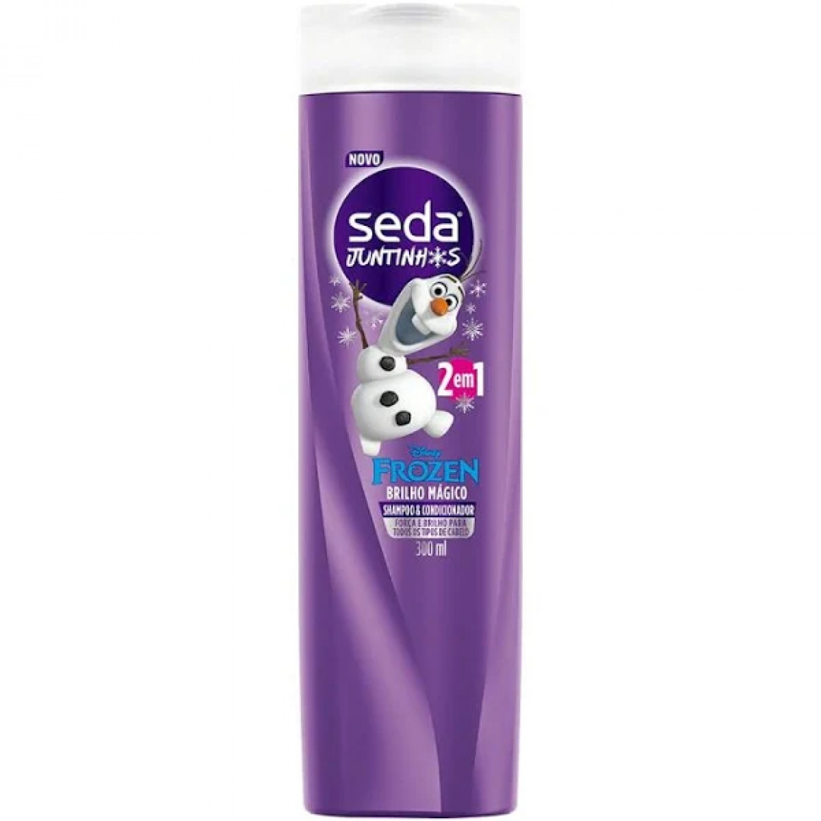 Shampoo Infantil 2 Em 1 Seda Juntinhos Frozen Brilho Mágico 300ml