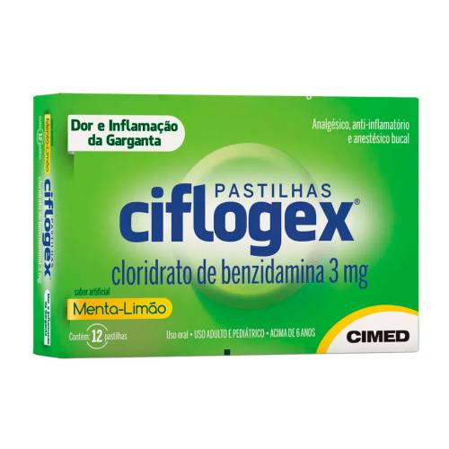 Ciflogex Menta-Limão 12 com Pastilhas